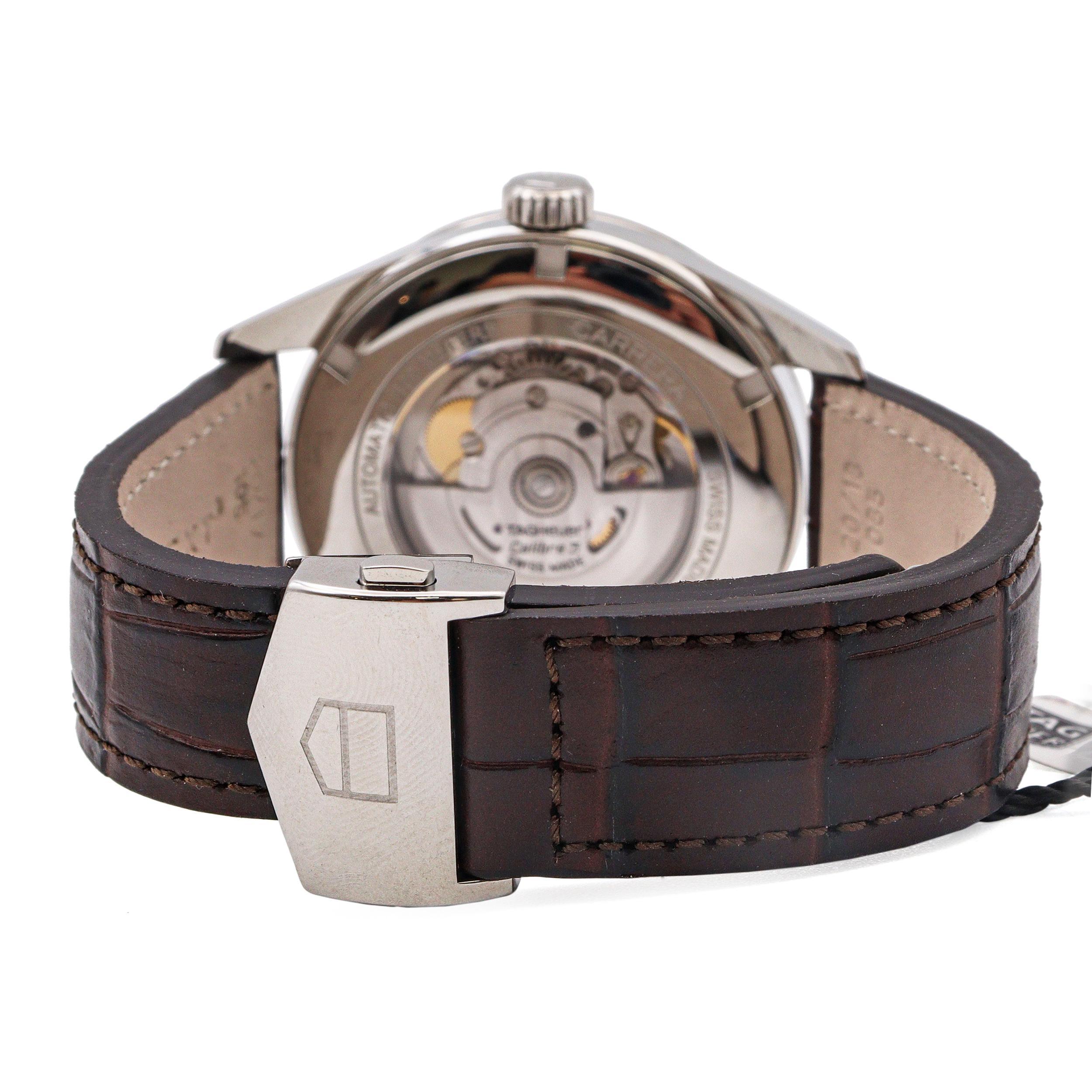 TAG Heuer Carrera Kaliber 5 Skeleton Tag Datum Automatik Herrenuhr im Angebot 3