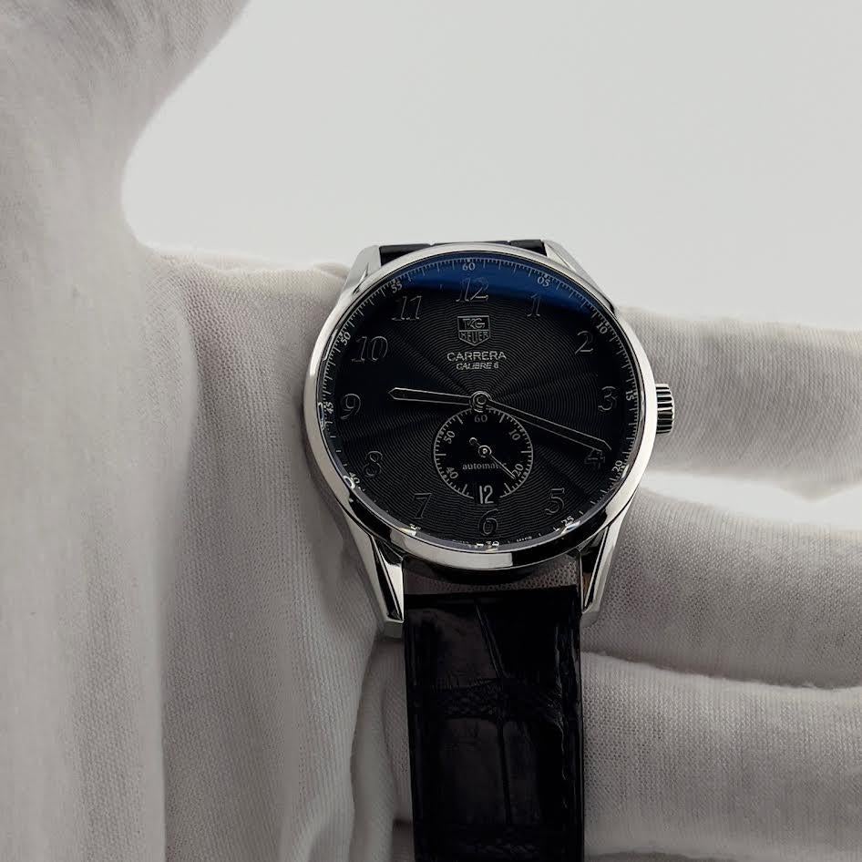 TAG Heuer Carrera Calibre 6 WAS2110.FC6180 39 mm Esfera negra Recibo de papel en venta 1