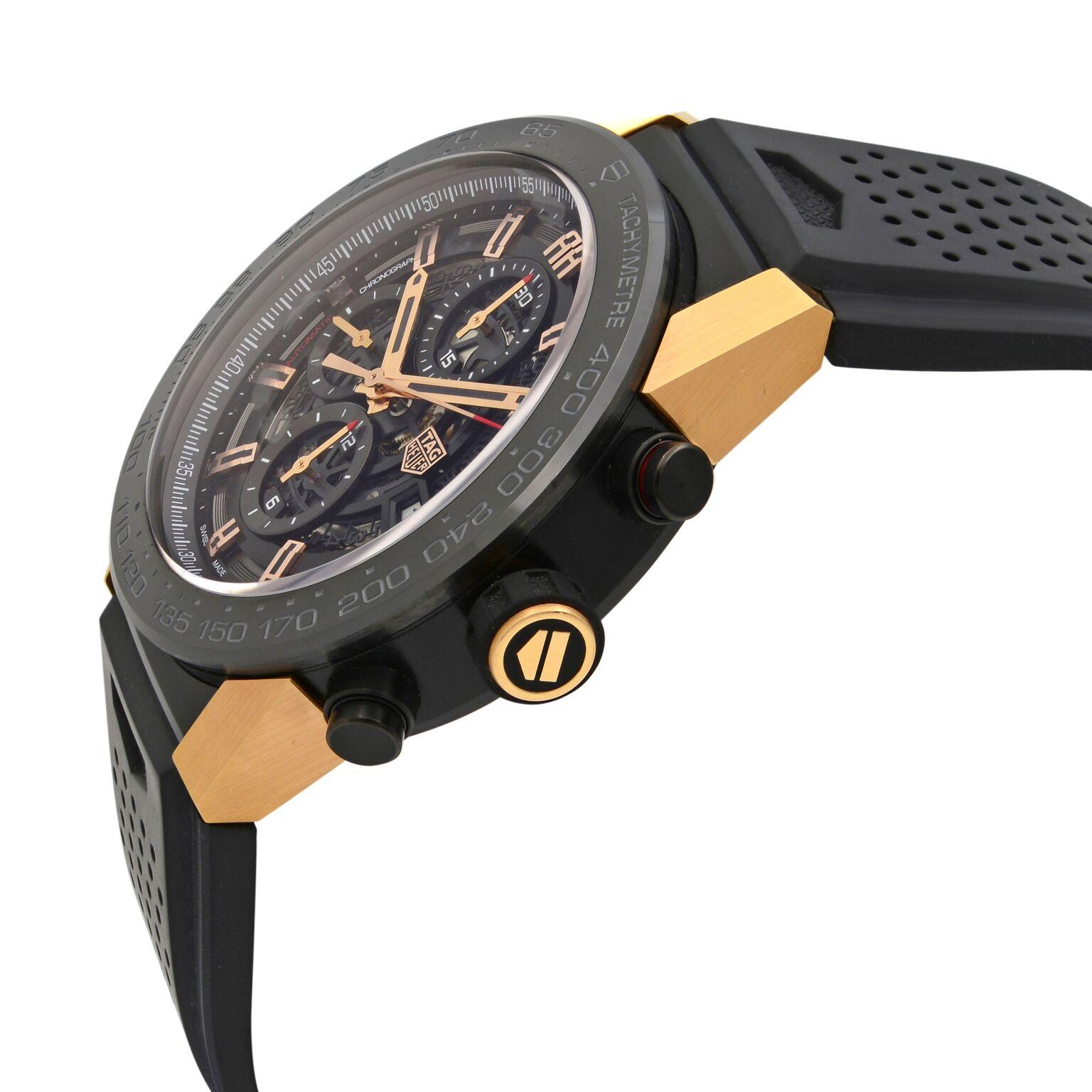 Men's TAG Heuer Carrera Calibre Heuer 01 Gold Titanium Men’s Watch CAR2A5A.FT6044