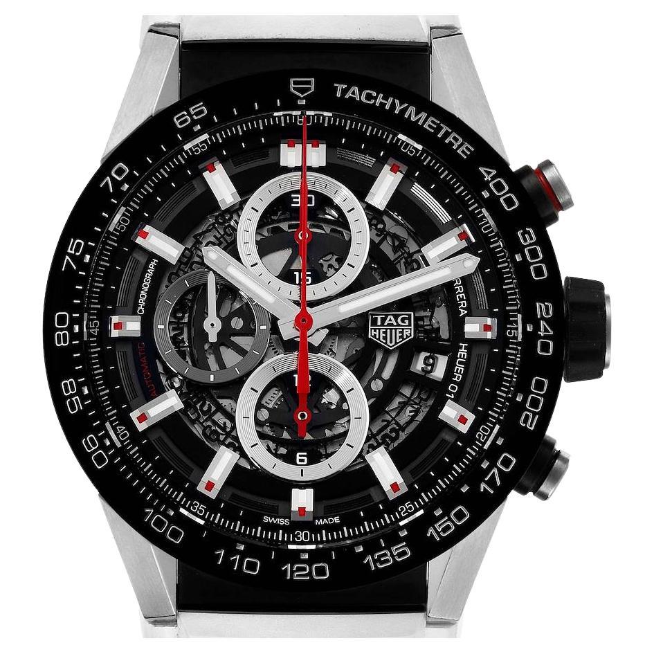 TAG Heuer Carrera Calibre 01 Skeleton Mens Watch CAR2A1H Box Card For