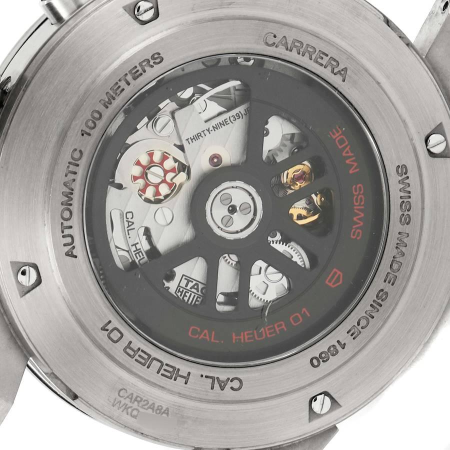 TAG Heuer Carrera Calibre Heuer 01 Skelett-Herrenuhr CAR2A8A Boxkarte im Angebot 3