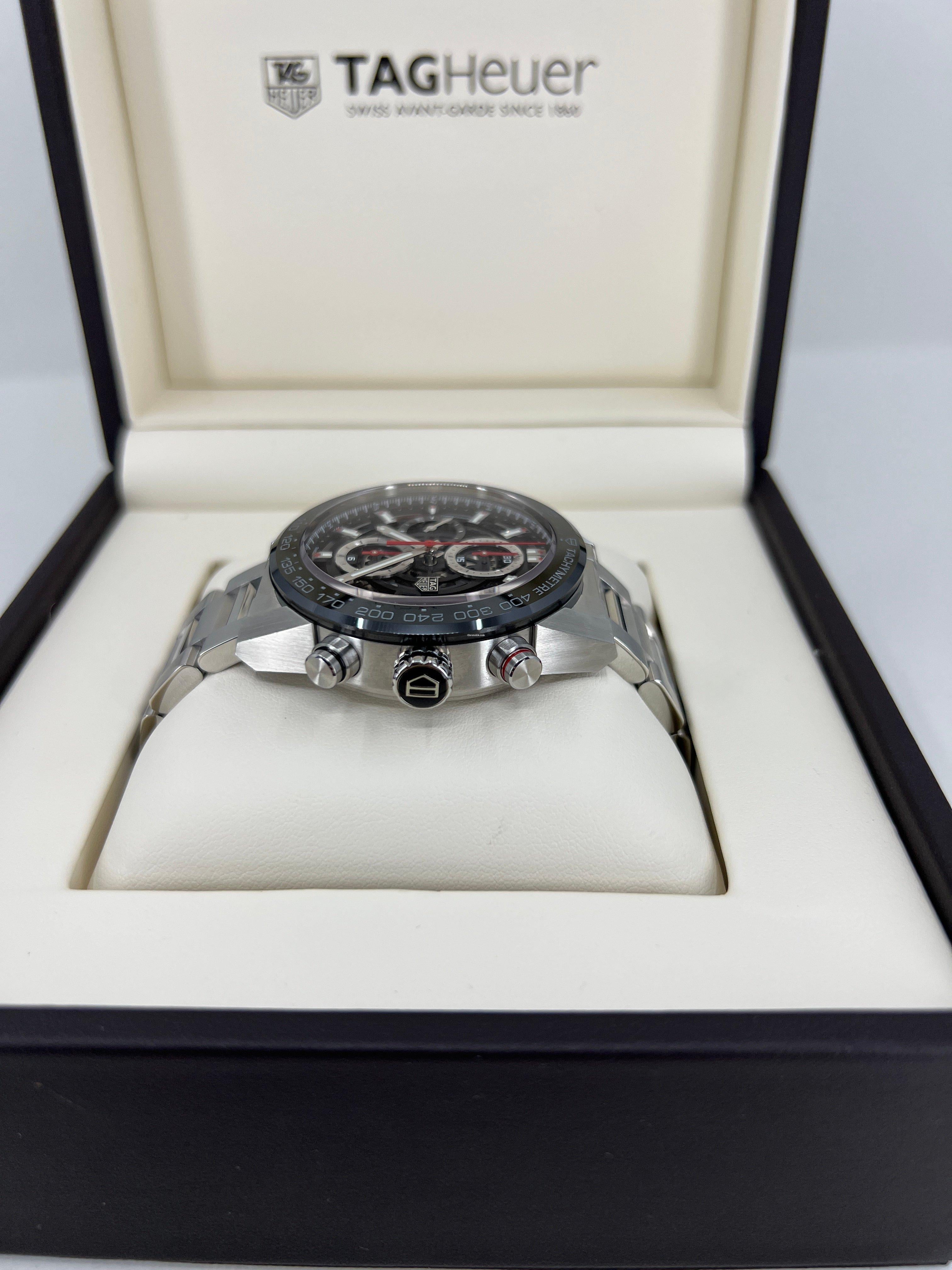 TAG Heuer Carrera Calibre Heuer CAR201V, Unworn Watch, SAFE QUEEN, 2017 In New Condition For Sale In New York, NY