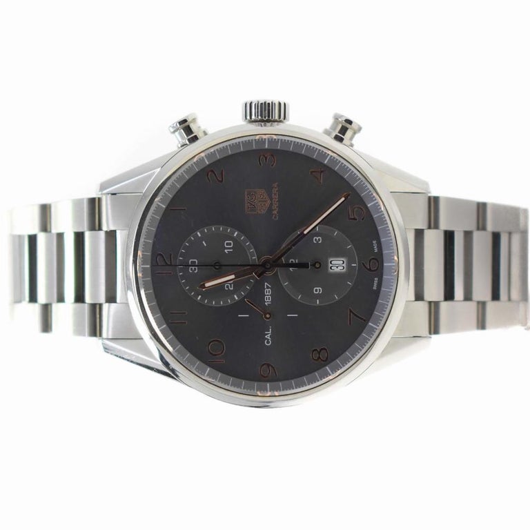 TAG Heuer Carrera Car2013 with Stainless-Steel Bezel and Grey Dial For ...