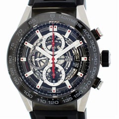 TAG Heuer Carrera CAR2A1Z.FT6044 with Band, Ceramic Bezel and Black Dial