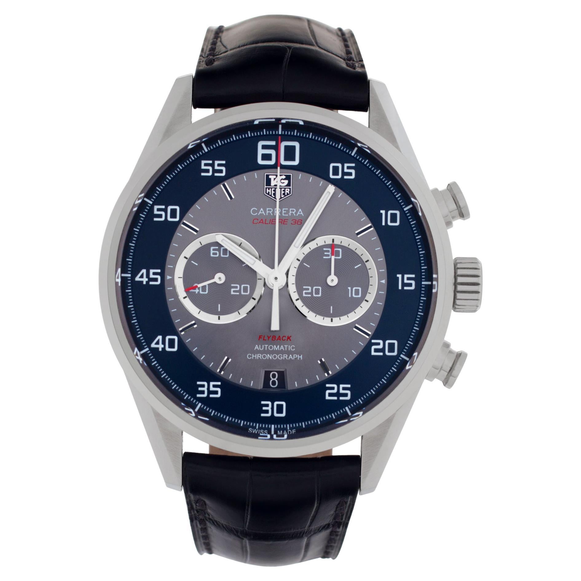 Tag Heuer Carrera CAR2B10 Stainless Steel Gray dial 43mm Automatic watch For Sale