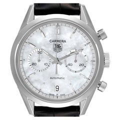Tag Heuer Carrera Chronograph 39mm Perlmutt Zifferblatt Herrenuhr CV2115