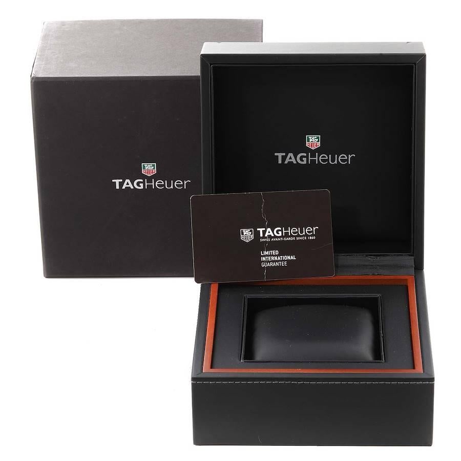 Tag Heuer Carrera Chronograph Automatic Mens Watch CAR201Z Box Card For Sale 3