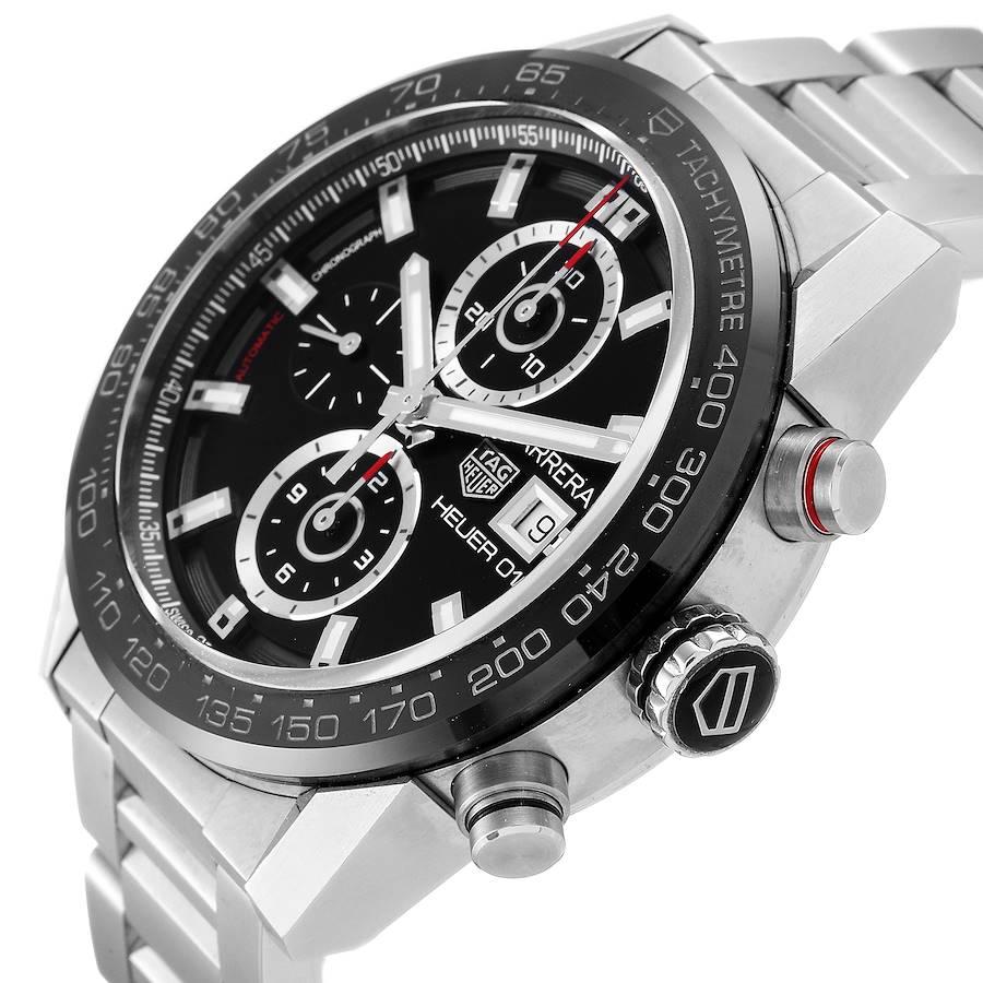 TAG Heuer Carrera Chronograph Automatic Mens Watch CAR201Z Box Papers 1
