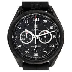 Tag Heuer Carrera Chronograph Grey Dial Carbon Mens Watch CAR2C90