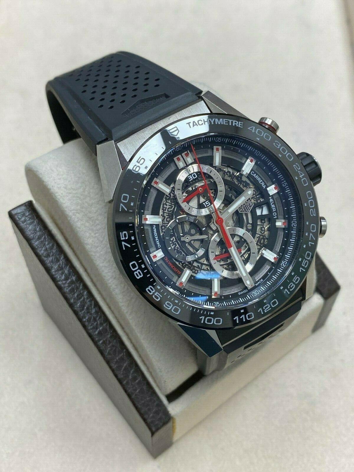 TAG Heuer Carrera Chronograph Heuer 1 CAR2A1Z Titanium and Steel Box Paper 1