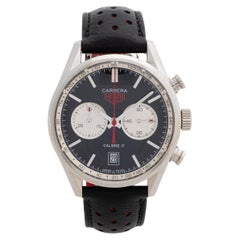 Tag Heuer Carrera Chronographe Heuer Carrera Réf. CV211D, Calibre 17 Auto, B&P's