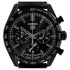 Tag Heuer Carrera Cronógrafo Japón Edición Especial Acero DLC Reloj Caballero CBN2A1G