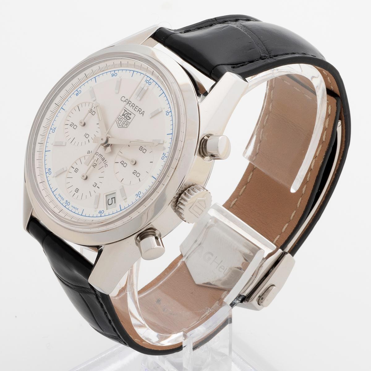 Chronographe Carrera de TAG Heuer, référence CV2110-0, Cal 17 Mvmt avec date. C 2010 Excellent état - En vente à Canterbury, England