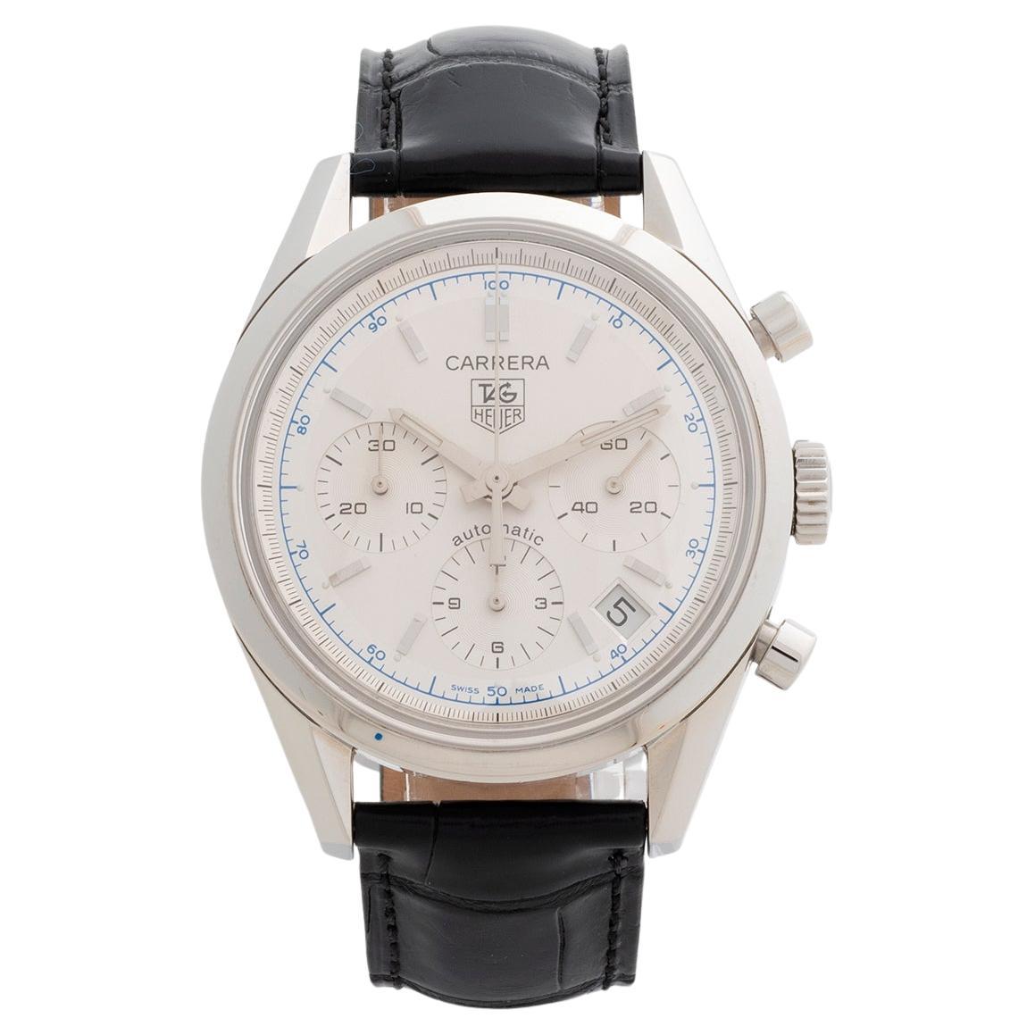 Chronographe Carrera de TAG Heuer, référence CV2110-0, Cal 17 Mvmt avec date. C 2010 en vente