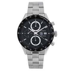 TAG Heuer Carrera Chronograph Steel Black Dial Men's Watch CV2010.BA0786