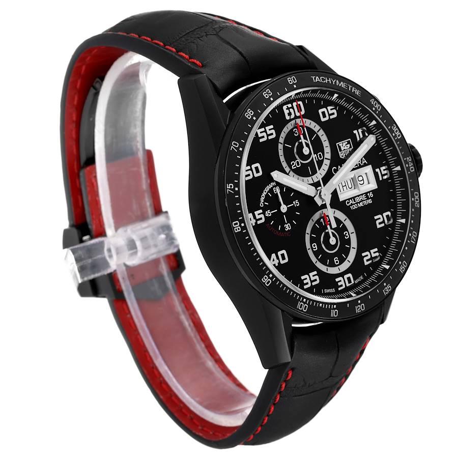 Tag Heuer Carrera Chronograph Titan Herrenuhr CV2A81 Box Card im Zustand „Hervorragend“ im Angebot in Atlanta, GA