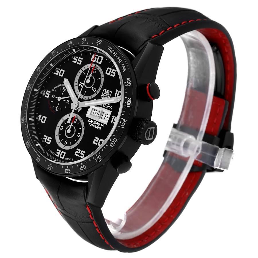 Tag Heuer Carrera Chronograph Titan Herrenuhr CV2A81 Box Card im Angebot 1