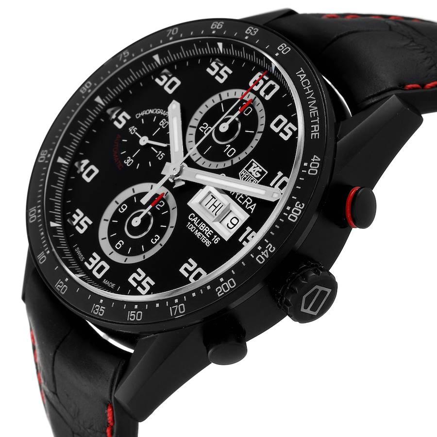 Tag Heuer Carrera Chronograph Titan Herrenuhr CV2A81 Box Card im Angebot 2