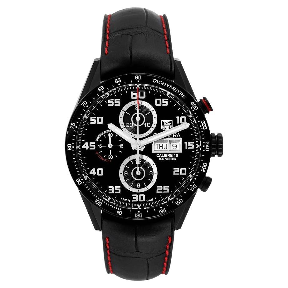 Tag Heuer Carrera Chronograph Titan Herrenuhr CV2A81 Box Card im Angebot