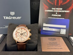 TAG Heuer Carrera Chronosprint Porsche CBS2040.FC8318 42mm Beige 18k Rose Gold