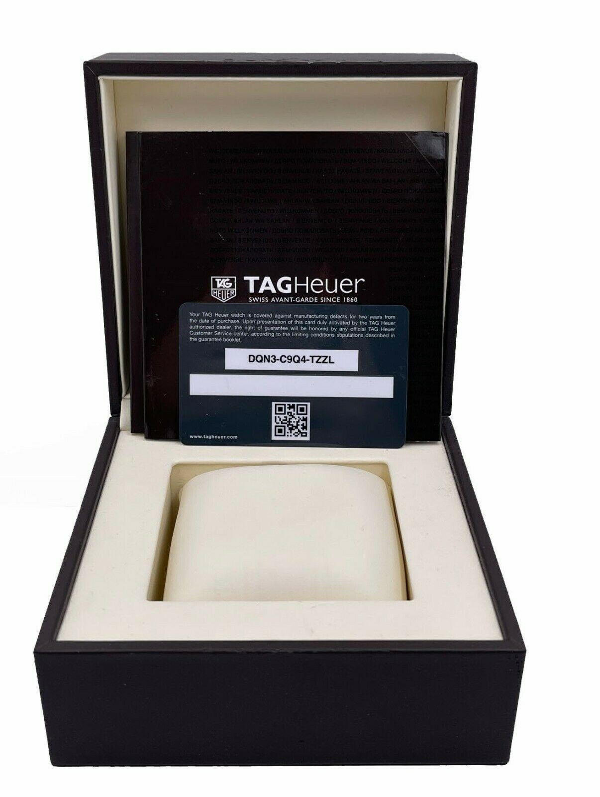 TAG Heuer Carrera CV2A81 Chronograph Titanium Leather Band Box Papers For Sale 1