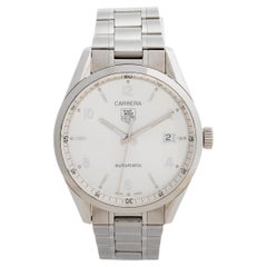 TAG Heuer Montre-bracelet Carrera Date Ref WV211A. Mouvement Cal.5, cadran argenté, 2004