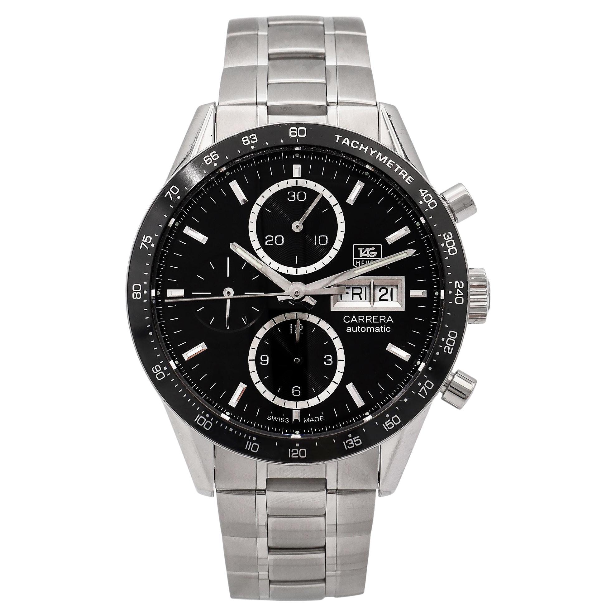 Tag Heuer Carrera Day Date Chronograph Automatic Men's Watch Ref. CV201AG