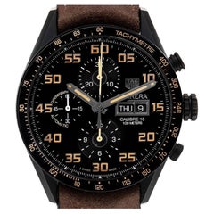 TAG Heuer Carrera Day Date Titanium PVD Mens Watch CV2A84 Unworn