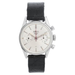 Retro Tag Heuer Carrera "Gübelin" Men's Steel Chronograph Watch Ref 3647S