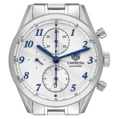 Tag Heuer Carrera Heritage Chronograph Steel Mens Watch CAS2111 Box Card