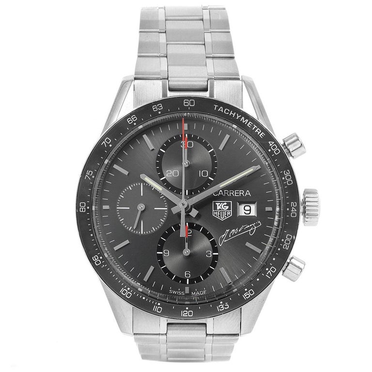 TAG Heuer Carrera JM Fangio Limited Edition Men's Watch CV201C For Sale at  1stDibs | tag heuer carrera fangio limited edition