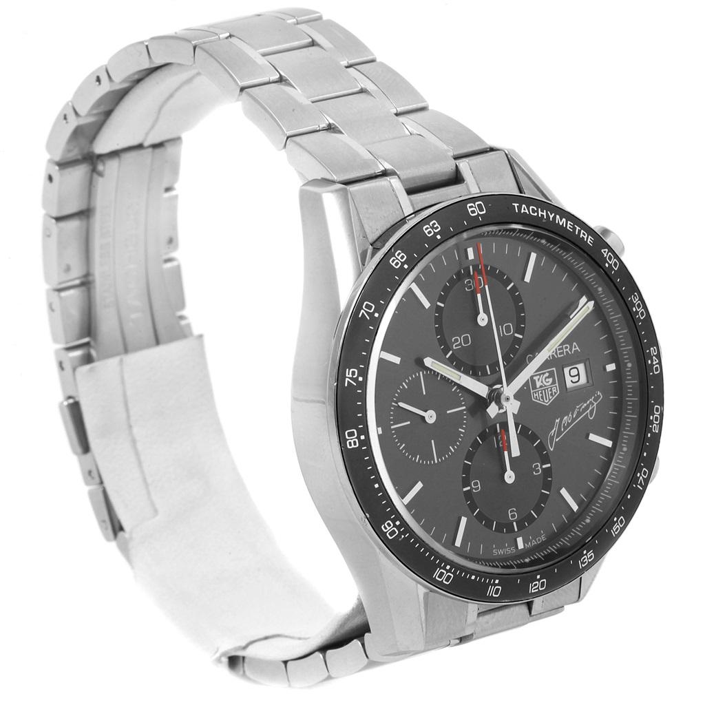 TAG Heuer Carrera JM Fangio Limited Edition Men’s Watch CV201C In Excellent Condition For Sale In Atlanta, GA