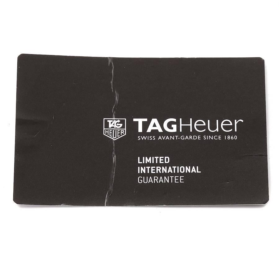Tag Heuer Carrera Juan Manuel Fangio LE Reloj de acero para caballero CV201AK Card en venta 3