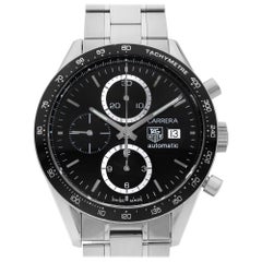 Montre homme TAG Heuer Carrera Juan Manuel Fangio en acier avec cadran noir CV2010-4
