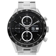 TAG Heuer Carrera Juan Manuel Fangio Steel Black Dial Men's Watch CV2010-4