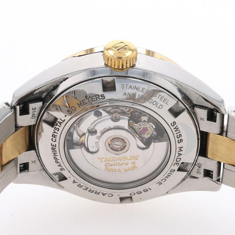 Women's Tag Heuer Carrera Ladies Wristwatch WV2450.BD0797 Stainless & 18k Gold 1Yr Wnty For Sale