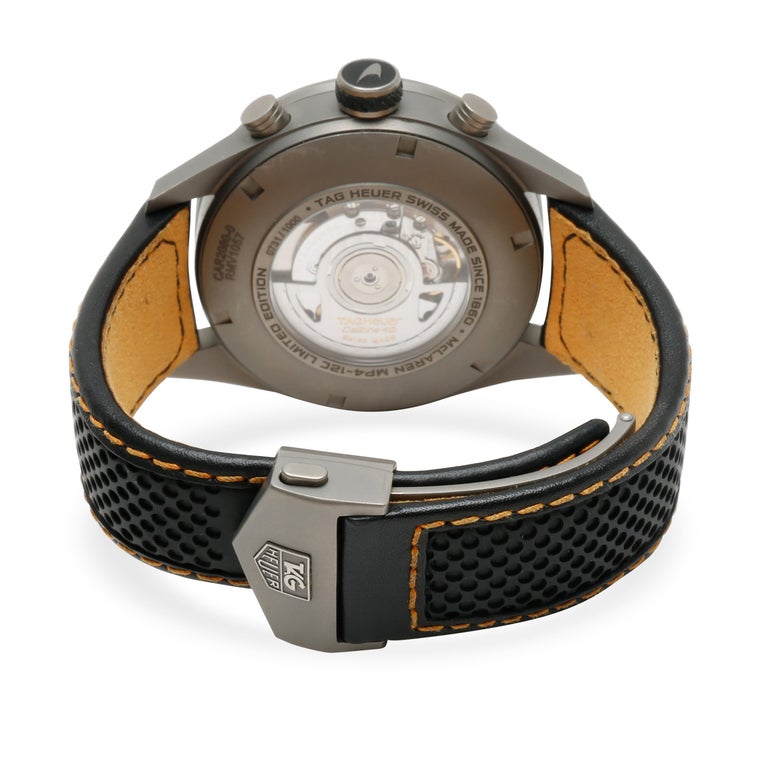 Tag Heuer Carrera Mclaren Car2080 Fc6286 Men S Watch In Titanium At 1stdibs