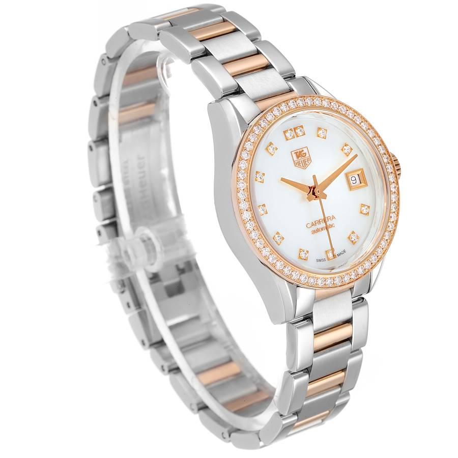 tag heuer rose gold ladies watch
