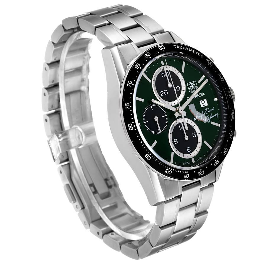 Tag Heuer Carrera Pacific Coast Highway LE Steel Mens Watch CV201N Box Card In Excellent Condition For Sale In Atlanta, GA