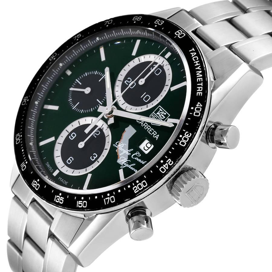 Tag Heuer Carrera Pacific Coast Highway LE Steel Mens Watch CV201N Box Card For Sale 1