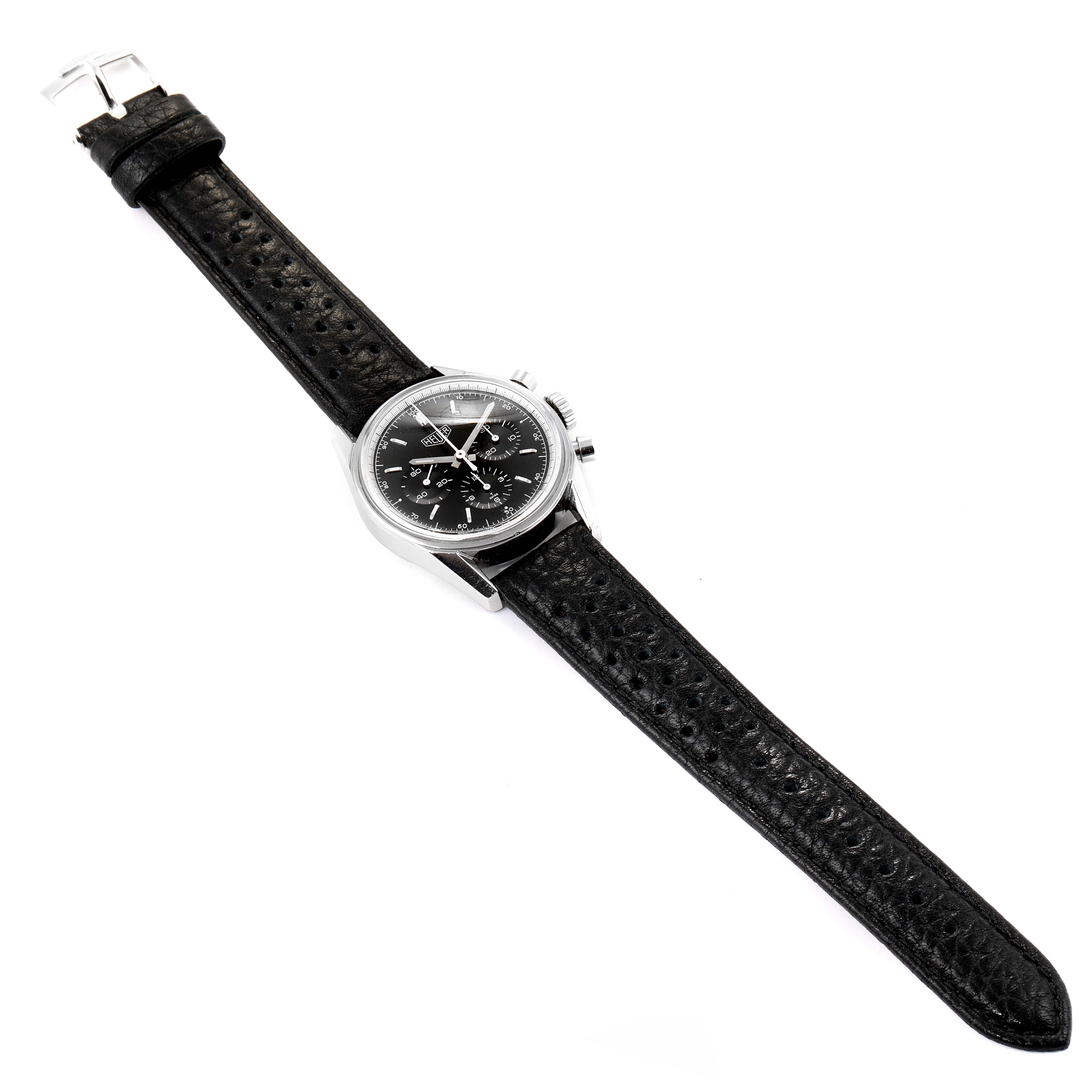 TAG Heuer Carrera Re-Edition Chronograph Steel Men’s Watch CS3111 Box Card 2