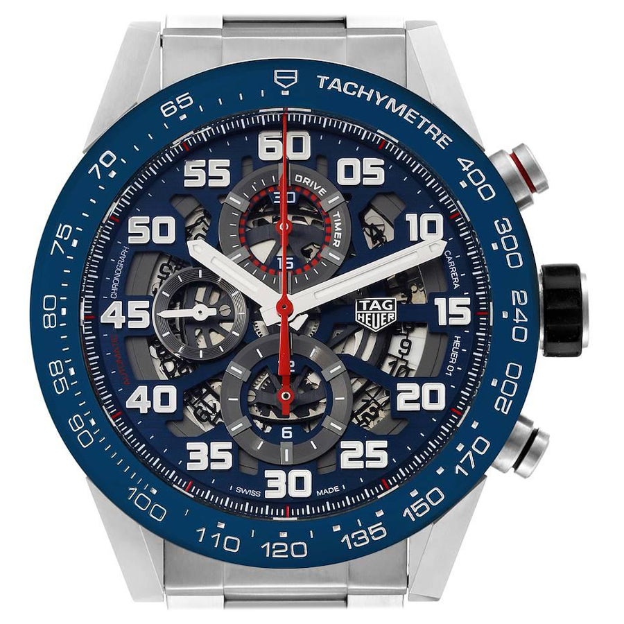Tag Heuer Carrera Rote Stierrennen Stahl-Herrenuhr CAR2A1K Boxkarte