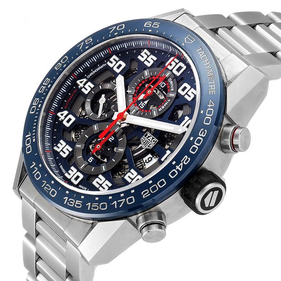 TAG Heuer Carrera Red Bull Racing Steel Mens Watch CAR2A1K Box Papers In Excellent Condition In Atlanta, GA