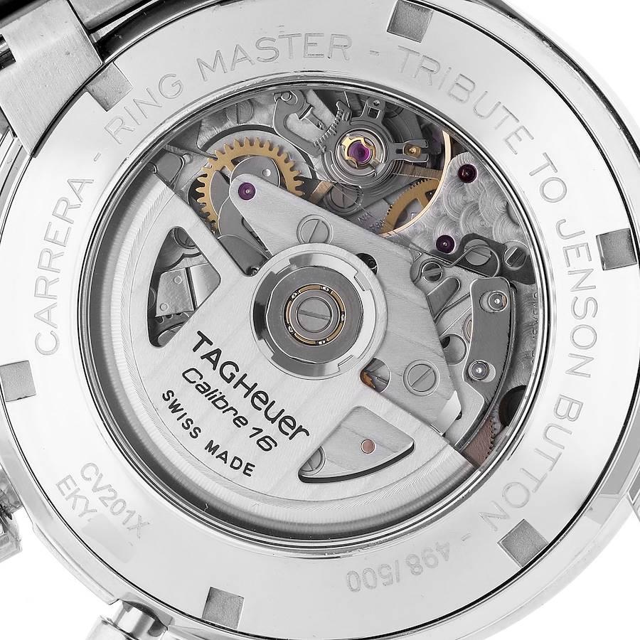 Tag Heuer Carrera Ring Master Jenson Uhr mit Knopfleiste Limitierte Auflage CV201X 2