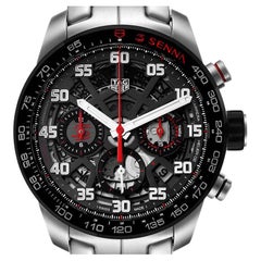 Tag Heuer Carrera Senna Special Edition Chronograph Watch CBG2013 Box Papers