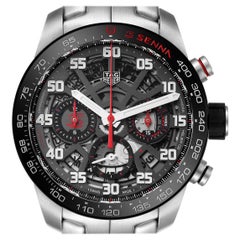 Tag Heuer Carrera Senna Special Edition Steel Mens Watch CBG2013 Box Card
