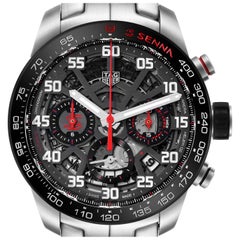 Tag Heuer Carrera Senna Special Edition Steel Mens Watch CBG2013 Box Card