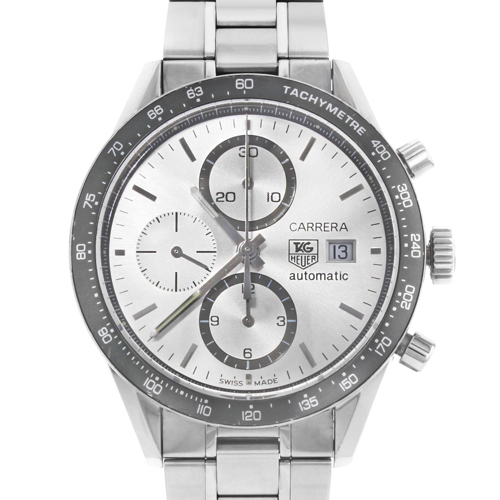 (20061)
Ce TAG Heuer Carrera CV2011.BA0786 d'occasion est une belle pièce d'horlogerie pour homme:: animée par un mouvement automatique dans un boîtier en acier inoxydable. Elle a un visage de forme ronde:: un chronographe:: une date:: un