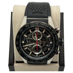 Tag Heuer Carrera Skeleton Dial Chronograph Heuer 01 CAR2A1Z Steel Titanium 45mm