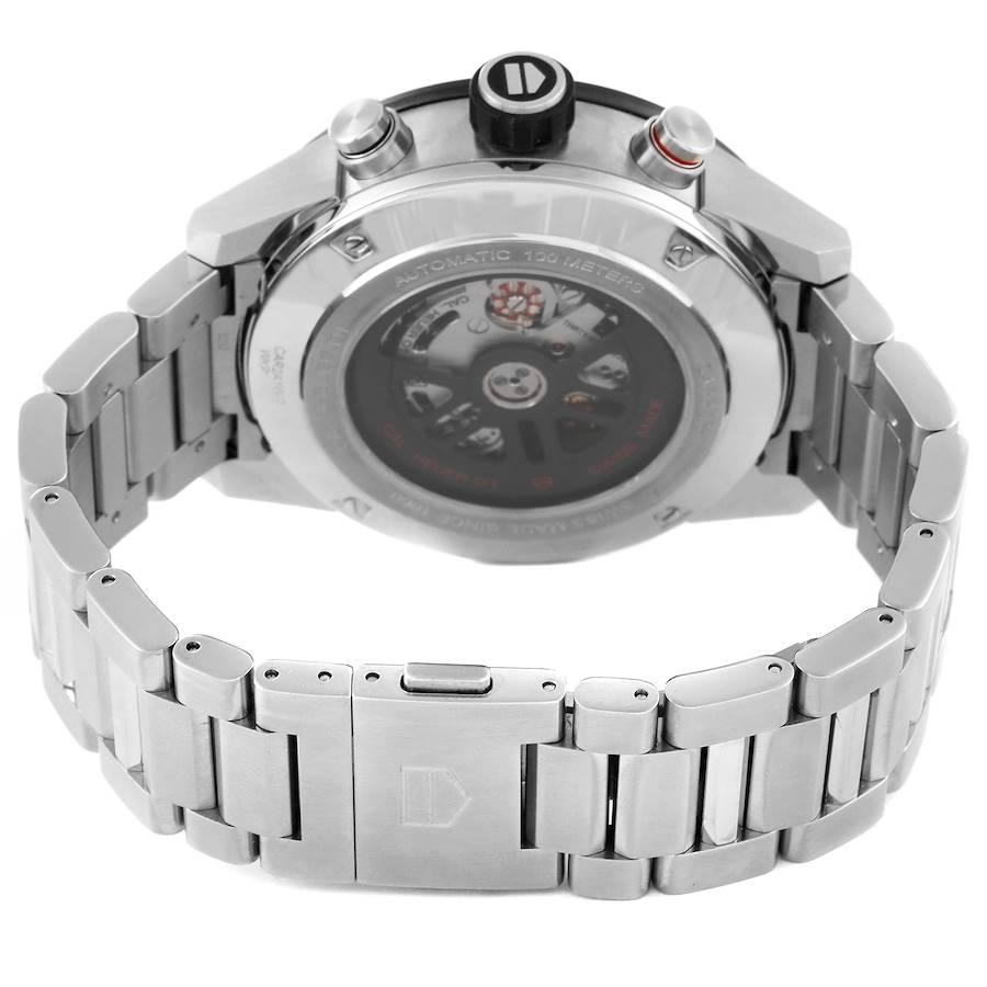 Tag Heuer Carrera Chronograph Stahl-Herrenuhr CAR2A1W Box Card mit Skelett Zifferblatt 4